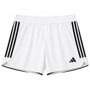 Adidas Womens Large Aeroready Shorts White Stripe Athletic Gym Soccer Active